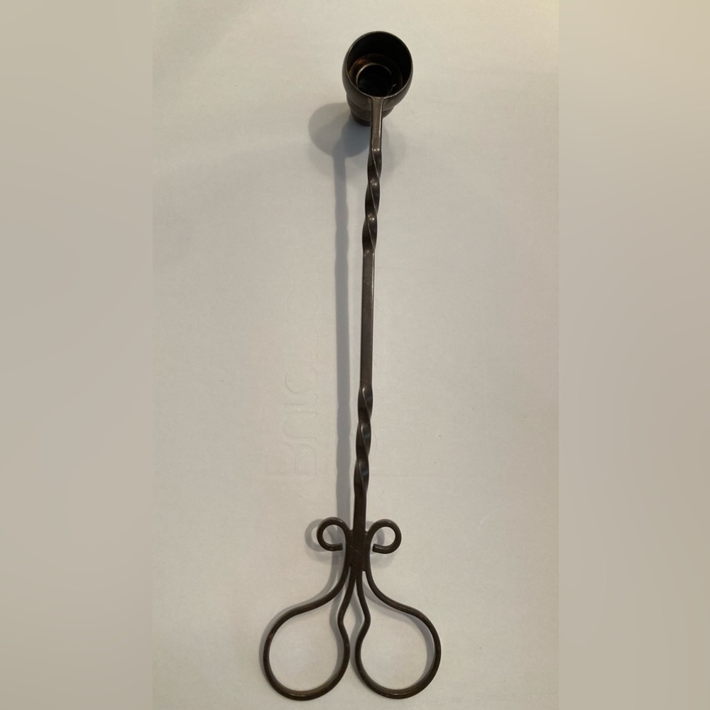 Vintage Brass Candle Snuffer with handle.